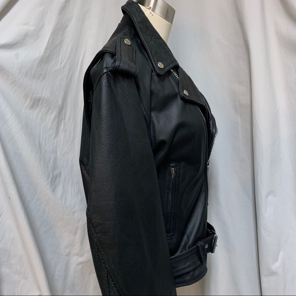 Vintage Leather Motorcycle Jacket - Picture 7 of 9